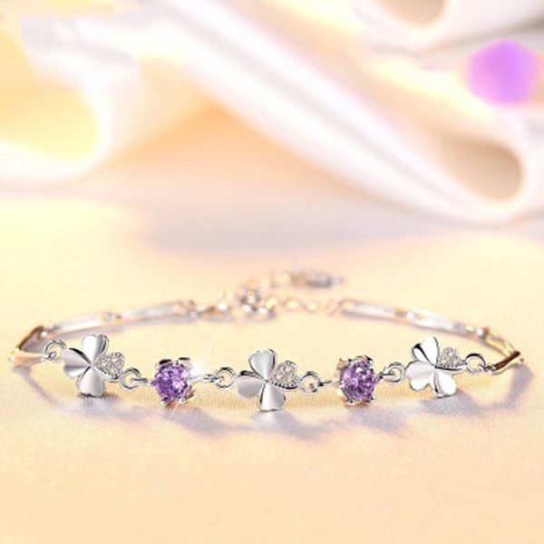 fashion hand chain shiny zircon clover bracelet chain adjustable personalized all-match women jewelry for party wedding, Black
fashion hand chain shiny zircon clover bracelet chain adjustable personalized all-match women jewelry for party wedding, Black