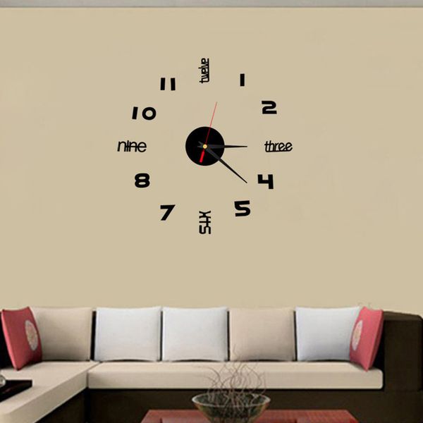 new wall clock 3d mirror acrylic stickers clocks for home decoration wall watch modern design for living room can drop shipping
new wall clock 3d mirror acrylic stickers clocks for home decoration wall watch modern design for living room can drop shipping