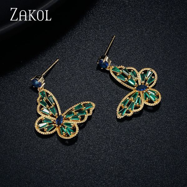 zakol new arrival fashion korean green baguette cz zirconia butterfly dangle earrings for women vintage wedding jewelry, Silver
zakol new arrival fashion korean green baguette cz zirconia butterfly dangle earrings for women vintage wedding jewelry, Silver