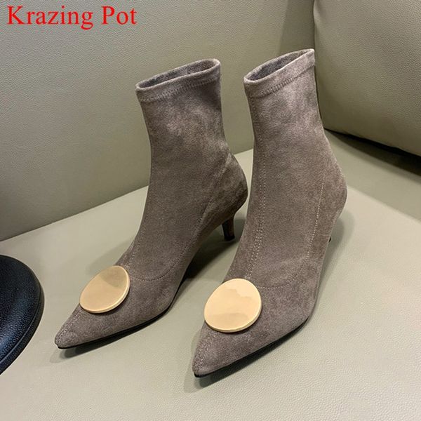 superstar flock high heels elegant dress pointed toe ankle boots nightclub party keep warm solid winter shoes l01, Black
superstar flock high heels elegant dress pointed toe ankle boots nightclub party keep warm solid winter shoes l01, Black