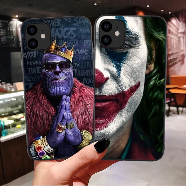 black tpu joker case for iphones 6 6s 7 8 plus x xr xs max 11 pro max case silicon cover marvel avenger captain deadpool thanos
black tpu joker case for iphones 6 6s 7 8 plus x xr xs max 11 pro max case silicon cover marvel avenger captain deadpool thanos