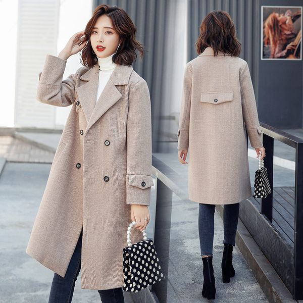women autumn winter wool long jacket korean woolen coat ladies coats kaban abrigos mujer elegante 0290 kj2770, Black
women autumn winter wool long jacket korean woolen coat ladies coats kaban abrigos mujer elegante 0290 kj2770, Black