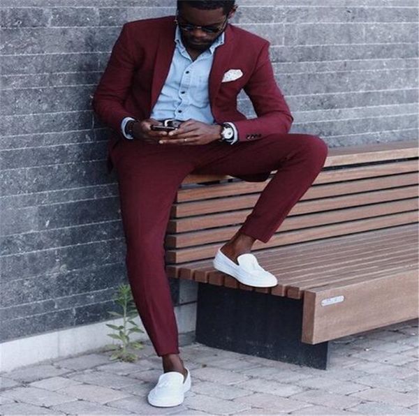 notch lapel dark red 2pieces (jacket+pant+tie) latest coat pant style fashion terno masculino groom suit, White;black
notch lapel dark red 2pieces (jacket+pant+tie) latest coat pant style fashion terno masculino groom suit, White;black