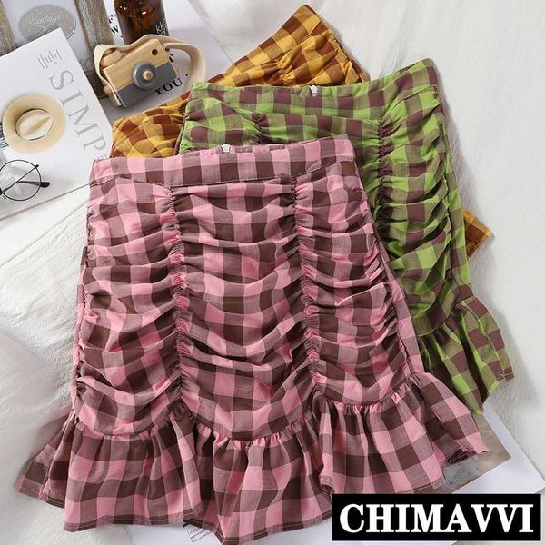 korean sweet contrast plaid girls skirt new fashion summer women high waist slim package hip skirt folds ruffled mini, Black
korean sweet contrast plaid girls skirt new fashion summer women high waist slim package hip skirt folds ruffled mini, Black