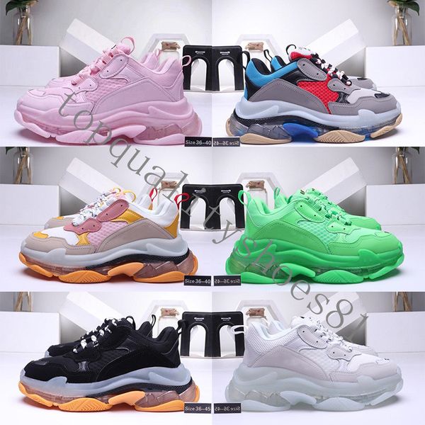 2020 fashion crystal bottom paris 17fw triple s mens sneakers vintage dad platform women casual shoes sports trainers boots, Black
2020 fashion crystal bottom paris 17fw triple s mens sneakers vintage dad platform women casual shoes sports trainers boots, Black