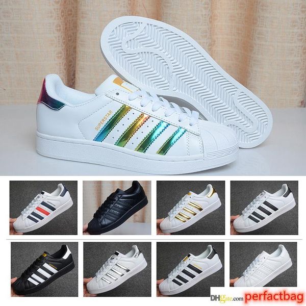 2019 дизайнер обуви superstar белой голограмма радужные младшие золотые superstars кроссовки кроссовки originals супер звезда спортивная обу, Black
2019 дизайнер обуви superstar белой голограмма радужные младшие золотые superstars кроссовки кроссовки originals супер звезда спортивная обу, Black
