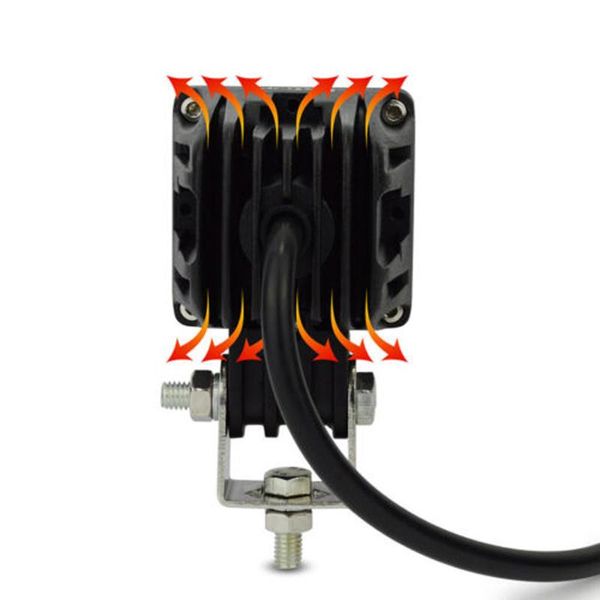 engineering lamp work light waterproof led square off-road spot/flood car