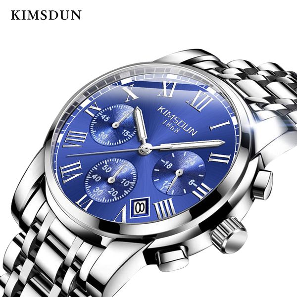 kimsdun business gentleman cool men's date display fashion casual quartz chronograph watch stainless steel strap relogio clock, Slivery;brown
kimsdun business gentleman cool men's date display fashion casual quartz chronograph watch stainless steel strap relogio clock, Slivery;brown