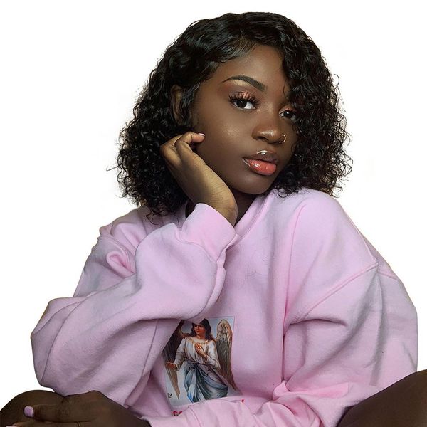 pre plucked water wave short bob wigs with baby hair 250% density remy hair 13*4 lace front brazilian human hair wigs, Black
pre plucked water wave short bob wigs with baby hair 250% density remy hair 13*4 lace front brazilian human hair wigs, Black