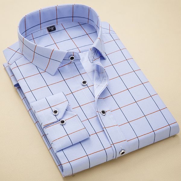 new plaid men dress shirts long sleeve casual slim fit social work shirt male brand clothing camisa masculina, White;black
new plaid men dress shirts long sleeve casual slim fit social work shirt male brand clothing camisa masculina, White;black