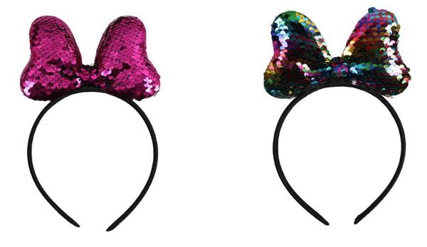 

sequin crown mouse ears headbands boutique kids christmas party cartoon hair band headwear pgraphy props bag in filler
