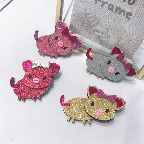 10pcs/lot new fashion cute glitter animal pig hairpins cartoon barrettes snap clips princess headwear boutique hair accessories, Slivery;white
10pcs/lot new fashion cute glitter animal pig hairpins cartoon barrettes snap clips princess headwear boutique hair accessories, Slivery;white
