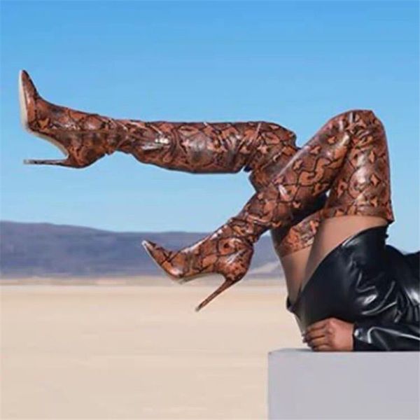thigh high boots over the knee boots snakeskin pointed toe thin high heels long big size 12.5 handmade women shoes, Black
thigh high boots over the knee boots snakeskin pointed toe thin high heels long big size 12.5 handmade women shoes, Black