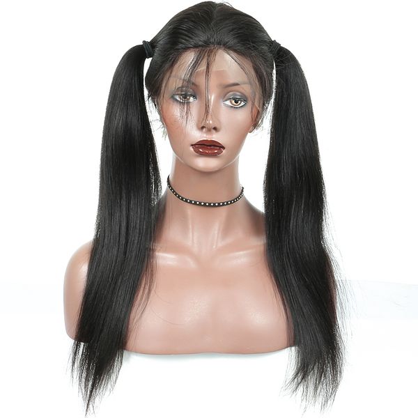 full lace wig brazilian pre plucked human hair with baby hair straight remy hair, Black
full lace wig brazilian pre plucked human hair with baby hair straight remy hair, Black