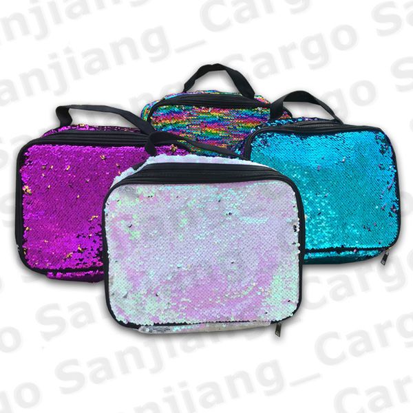 mermaid sequined lunch bags rainbow sequin handbag double layers insulation insulated cooler bag large tote picnic food storage box e31202, Black
mermaid sequined lunch bags rainbow sequin handbag double layers insulation insulated cooler bag large tote picnic food storage box e31202, Black