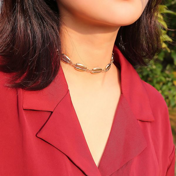 bohemian large shell pendant necklace necklace statement alloy natural shell pendant fringed rope chain women clothing, Golden;silver
bohemian large shell pendant necklace necklace statement alloy natural shell pendant fringed rope chain women clothing, Golden;silver