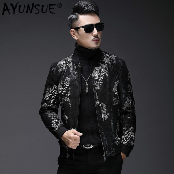 ayusnue short genuine leather jacket men korean autumn sheepskin coat baseball collar slim fit men's leather jackets l18-4802, Black
ayusnue short genuine leather jacket men korean autumn sheepskin coat baseball collar slim fit men's leather jackets l18-4802, Black
