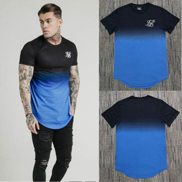 summer mens t shirts new gradient sik silk extended t-shirt men summer curved hem longline extended length t-shirts, White;black
summer mens t shirts new gradient sik silk extended t-shirt men summer curved hem longline extended length t-shirts, White;black