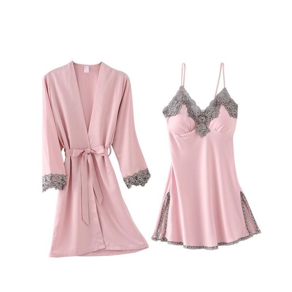 new прибытие женщин satin robe set lace sexy rayon пижама 2pcs кимоно одеяние и ремень сон пижама платье благородного lounge костюм, Black;red
new прибытие женщин satin robe set lace sexy rayon пижама 2pcs кимоно одеяние и ремень сон пижама платье благородного lounge костюм, Black;red