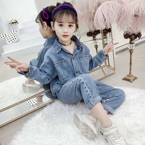 girls clothes sets children clothing 2019 korean style outfits kids boutique teen spring autumn fall denim jacket + jeans t200414, White
girls clothes sets children clothing 2019 korean style outfits kids boutique teen spring autumn fall denim jacket + jeans t200414, White