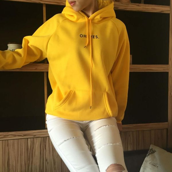 new 2018 fashion corduroy long sleeves oh yes letter printing harajuku girl light yellow pullovers o-neck woman sweater, White;black
new 2018 fashion corduroy long sleeves oh yes letter printing harajuku girl light yellow pullovers o-neck woman sweater, White;black