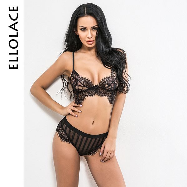 ellolace lingerie set eyelash lace bralette brasserie women bra set bra brief sets striped transparent underwear, Red;black
ellolace lingerie set eyelash lace bralette brasserie women bra set bra brief sets striped transparent underwear, Red;black