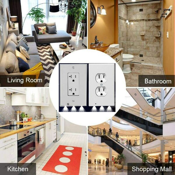 hallway emergency lamp outlet cover light sensor outlet wall plate with led night lights bedroom bathroom night lamp led lights lighter
hallway emergency lamp outlet cover light sensor outlet wall plate with led night lights bedroom bathroom night lamp led lights lighter
