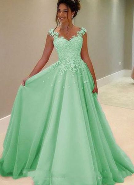elegant long mint green prom dresses 2020 bateau sheer neck applique beaded sequins lace evening formal dress for women girl, Black
elegant long mint green prom dresses 2020 bateau sheer neck applique beaded sequins lace evening formal dress for women girl, Black