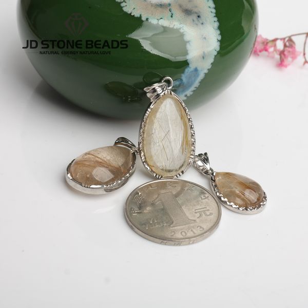natural gold hair quartz drop shape pendant personal design gifts accessory, Blue;slivery
natural gold hair quartz drop shape pendant personal design gifts accessory, Blue;slivery