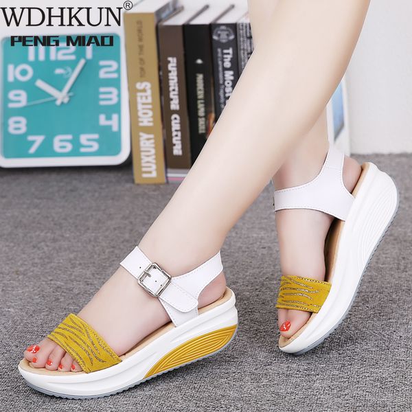 genuine leather women's platform sandals flip flops slippers beach shoes ladies summer gladiator high heel sandals casual female, Black
genuine leather women's platform sandals flip flops slippers beach shoes ladies summer gladiator high heel sandals casual female, Black
