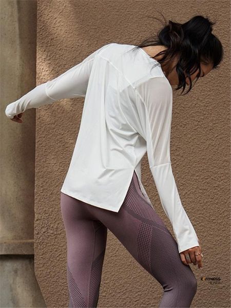 women's long sleeve fitness clothes loose fast dry sports shirt female mesh sports white yoga shirt gym women, White;red
women's long sleeve fitness clothes loose fast dry sports shirt female mesh sports white yoga shirt gym women, White;red