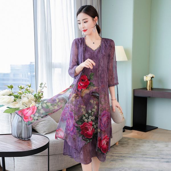 women designer dresses woman clothing 2 pieces sets floral print cardigan loose outwear tank dress v neck summer elegant twinset purple, Black;gray
women designer dresses woman clothing 2 pieces sets floral print cardigan loose outwear tank dress v neck summer elegant twinset purple, Black;gray
