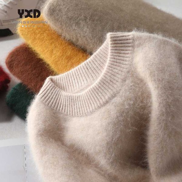 men clothes man pullover sweater mens clothing mans sweaters jumper man 100% mink cashmere brushed knitwear, White;black
men clothes man pullover sweater mens clothing mans sweaters jumper man 100% mink cashmere brushed knitwear, White;black