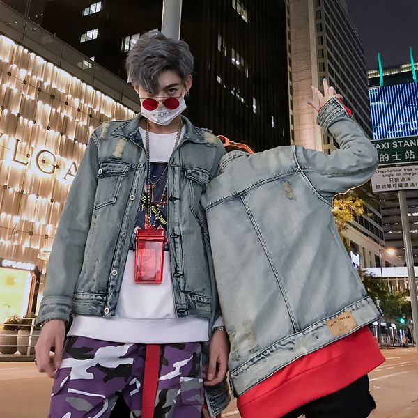 autumn new denim jacket men slim fashion wash solid color casual denim jacket man streetwear hip hop bomber male clothes, Black;brown
autumn new denim jacket men slim fashion wash solid color casual denim jacket man streetwear hip hop bomber male clothes, Black;brown