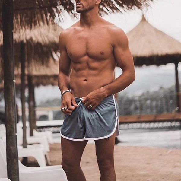 fashion men's elastic rope stretch pocket casual patchwork pure color sports shorts, White;black
fashion men's elastic rope stretch pocket casual patchwork pure color sports shorts, White;black