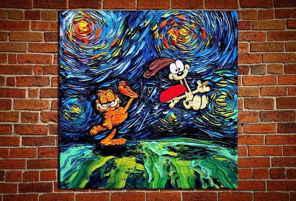 modern abstract van gogh garfield odie art oil painting 100% hand painted animal oil painting on canvas wall art picture home decor
modern abstract van gogh garfield odie art oil painting 100% hand painted animal oil painting on canvas wall art picture home decor