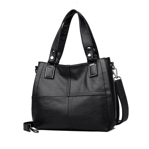 women leather handbag pu leather casual tote bags soft female big shoulder bag black
women leather handbag pu leather casual tote bags soft female big shoulder bag black