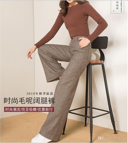 wool hang down feeling cloth wide-legged pants women fall and winter of 2019 new coltsfoot tall waist loose straight leg long pants, Black;white
wool hang down feeling cloth wide-legged pants women fall and winter of 2019 new coltsfoot tall waist loose straight leg long pants, Black;white