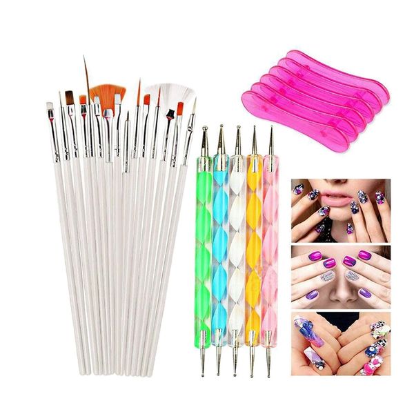 hthl-nail art tools kit uv gel polish nail art painting brush nail dotting tool 4 sheets stickers manicure set for sal
hthl-nail art tools kit uv gel polish nail art painting brush nail dotting tool 4 sheets stickers manicure set for sal