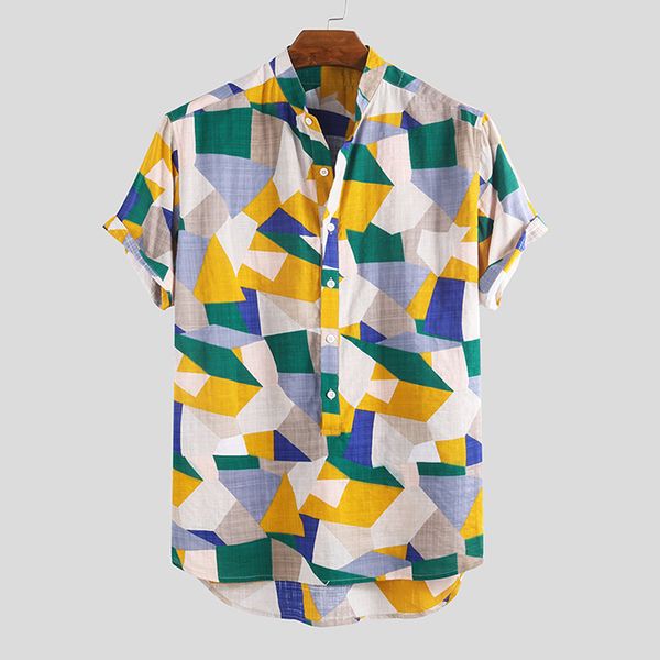 mens shirt beach summer stand collar casual fashion holiday printed shirt, White;black
mens shirt beach summer stand collar casual fashion holiday printed shirt, White;black