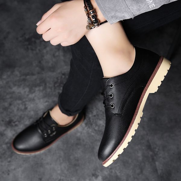 all-match men fashion dress shoes comfortable waterproof mens leather office shoes formal autumn winter footwear zapatos df636, Black
all-match men fashion dress shoes comfortable waterproof mens leather office shoes formal autumn winter footwear zapatos df636, Black