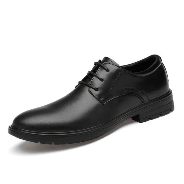 man dress shoes genuine leather autumn formal shoe male oxfords office bussiness footwear derby wedding shoe, Black
man dress shoes genuine leather autumn formal shoe male oxfords office bussiness footwear derby wedding shoe, Black