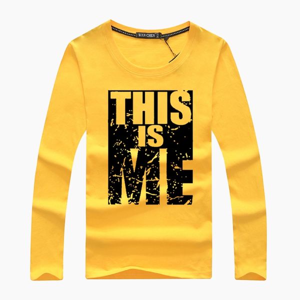 new men's this is me letter printed o-neck cotton t-shirt men long sleeve plus size casual t-shirts male tees shirt size s-5xl, White;black
new men's this is me letter printed o-neck cotton t-shirt men long sleeve plus size casual t-shirts male tees shirt size s-5xl, White;black