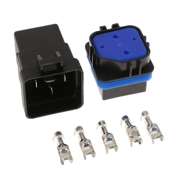 2pcs 12v 40a car vehicle 4-pin waterproof sealed integrated relay socket kit
2pcs 12v 40a car vehicle 4-pin waterproof sealed integrated relay socket kit