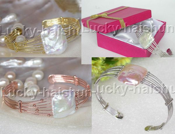 natural luster adjustable white pink-purple reborn keshi pearls bracelet j13250, Black
natural luster adjustable white pink-purple reborn keshi pearls bracelet j13250, Black
