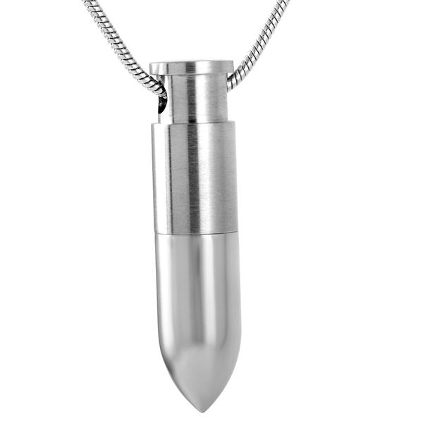 z159 stainless steel bullet cremation jewelry men keepsake gifts engravable name memorial urn necklace pendant for ashes, Silver
z159 stainless steel bullet cremation jewelry men keepsake gifts engravable name memorial urn necklace pendant for ashes, Silver