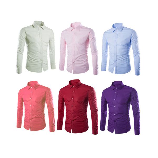 spring autumn men shirt long sleeve solid color easy-care anti crease man casual shirts -3xl ngd88, White;black
spring autumn men shirt long sleeve solid color easy-care anti crease man casual shirts -3xl ngd88, White;black