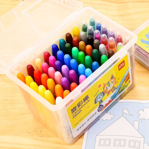 children's drawing 12/24/36/48/60 color diy painting graffiti crayon safe non-toxic washable rotating crayon
children's drawing 12/24/36/48/60 color diy painting graffiti crayon safe non-toxic washable rotating crayon