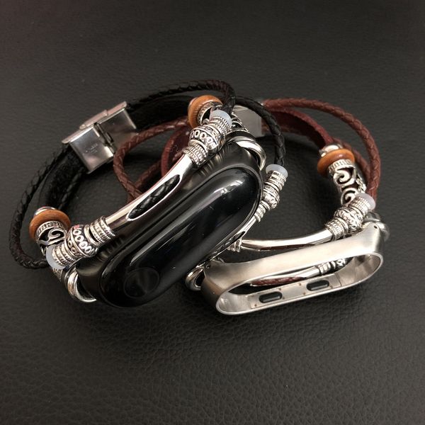 watch band for mi band 3 wrist strap leather bracelet sport strap metal frame for miband 3 wristband, Black;brown
watch band for mi band 3 wrist strap leather bracelet sport strap metal frame for miband 3 wristband, Black;brown