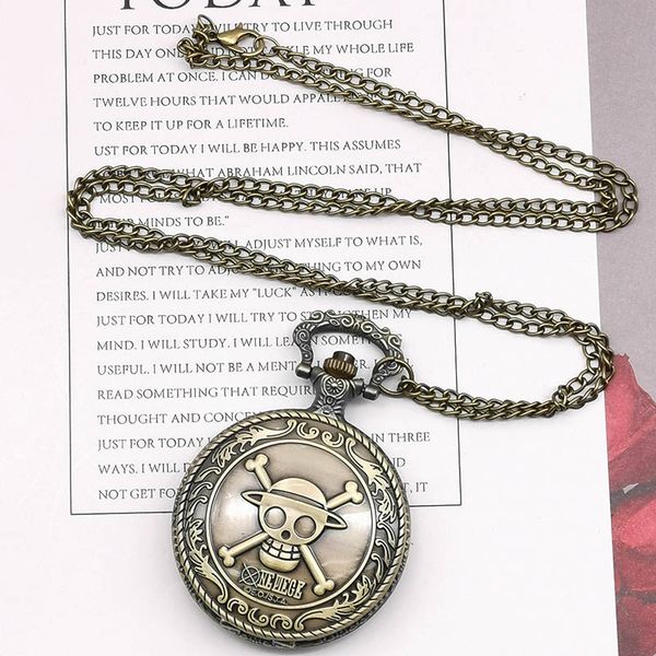 vintage bronze pirate skull luffy one piece quartz pocket pendant watch mens gift cool cosplay for children, Slivery;golden
vintage bronze pirate skull luffy one piece quartz pocket pendant watch mens gift cool cosplay for children, Slivery;golden